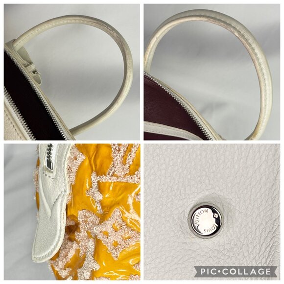 LOUIS VUITTON LV Monogram Bouclettes Speedy Amber Boston Embroidered Lambskin LV - Picture 14 of 16